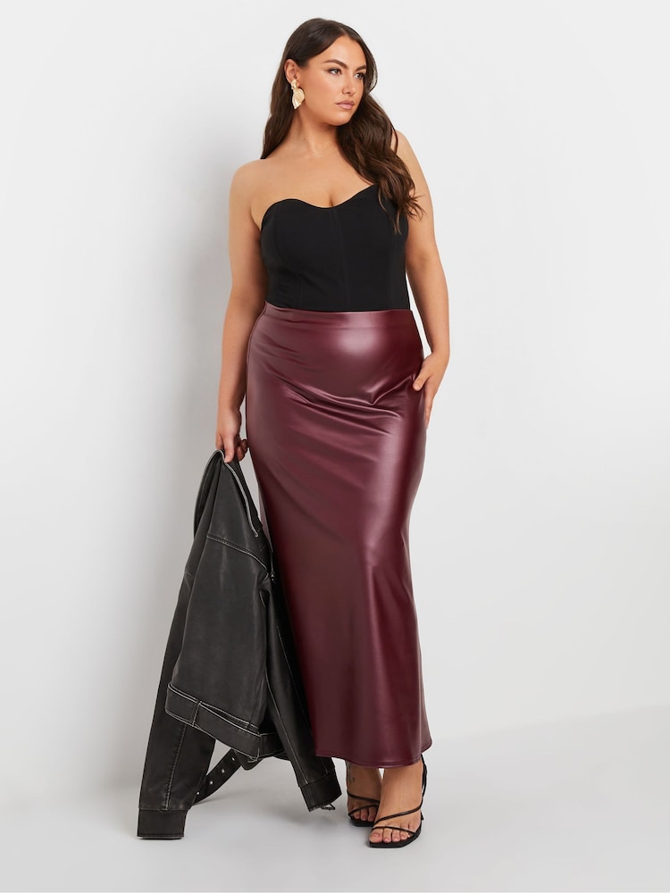 Yours Curve Limited Matte PU Skirt - Imagen 1 de 5 Yours Curve Limited Matte PU Skirt - Imagen 1 de 5