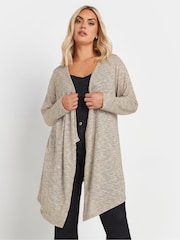 Yours Curve Natural Waterfall Soft Touch Cardigan - Image 1 of 5