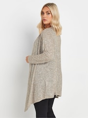 Yours Curve Natural Waterfall Soft Touch Cardigan - Image 3 of 5