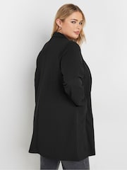 Yours Curve Black Casual Blazer - Image 3 of 5