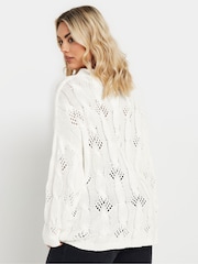 Natural - Jumper Pointelle Cable Yours Curve - Image 3 of 5