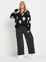 Yours Curve Black Limited Ghost Cardigan - Image 2 of 5