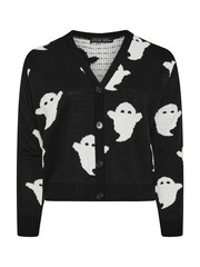 Yours Curve Black Limited Ghost Cardigan - Image 5 of 5