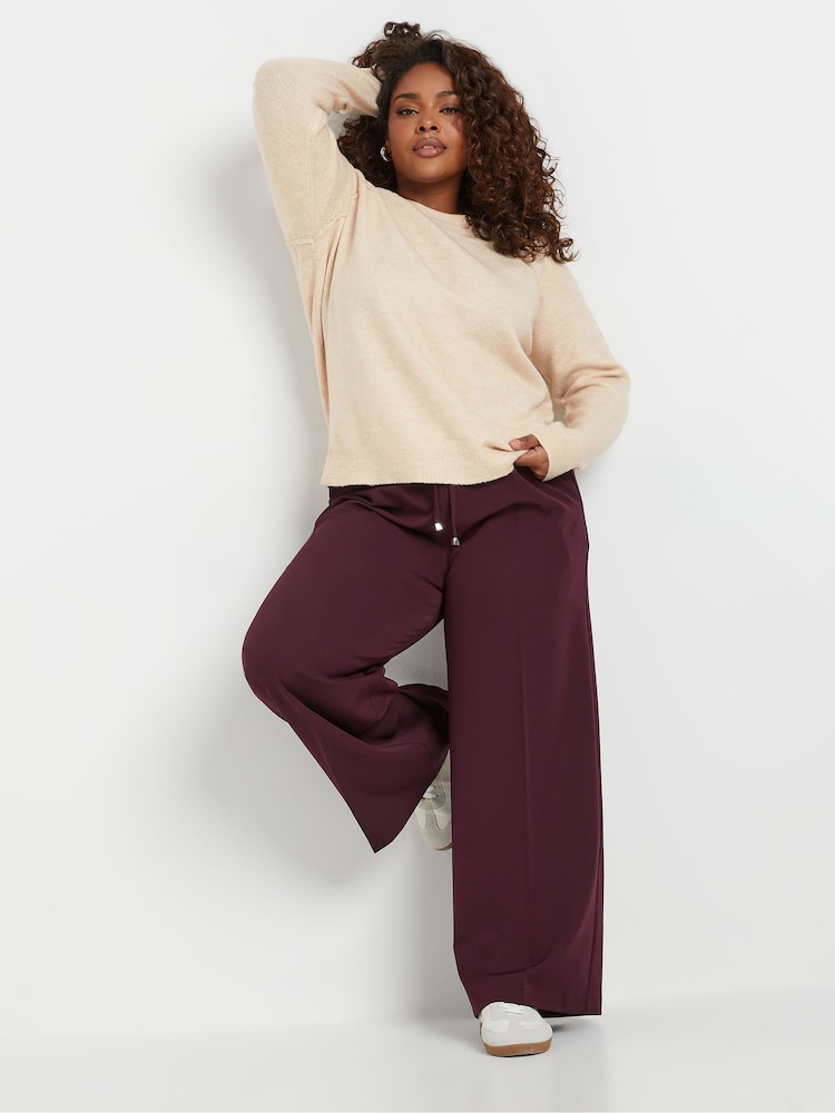 Yours Curve Pink Soft Touch Knitted Jumper - Image 2 of 5