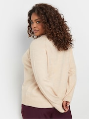 Yours Curve Pink Soft Touch Knitted Jumper - Image 3 of 5
