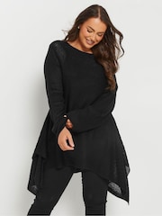 Yours Curve Asymmetrischer Longline-Strickpullover - Bild 1 von 9