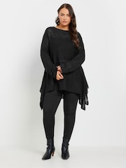 Yours Curve Asymmetrischer Longline-Strickpullover - Bild 5 von 9