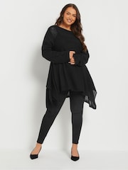 Yours Curve Asymmetrischer Longline-Strickpullover - Bild 6 von 9