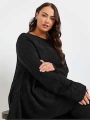 Yours Curve Asymmetrischer Longline-Strickpullover - Bild 7 von 9