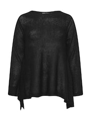 Yours Curve Asymmetrischer Longline-Strickpullover - Bild 9 von 9