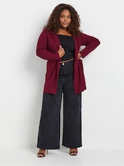 Yours Curve Red Casual Blazer - Image 3 of 6