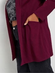 Yours Curve Red Casual Blazer - Image 5 of 6