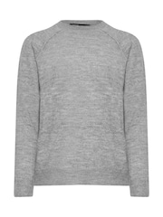 Yours Curve Grey Soft Touch Knitted Jumper - Image 5 of 5