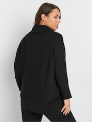 Yours Curve Black Soft Touch Turtle Neck Jumper - Image 3 of 5