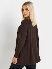 Yours Curve Brown Swing Top - Image 3 of 5