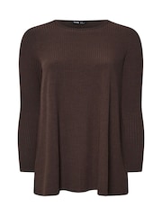 Yours Curve Brown Swing Top - Image 5 of 5
