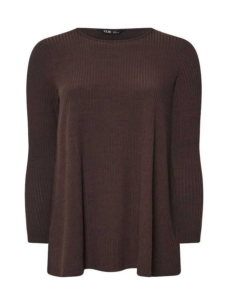 Yours Curve Brown Swing Top - Image 5 of 5