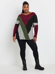Yours Curve Red Soft Touch Sweatshirt - Image 2 of 5