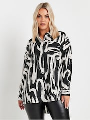 Yours Curve White Oversized Shirt - Image 1 of 5