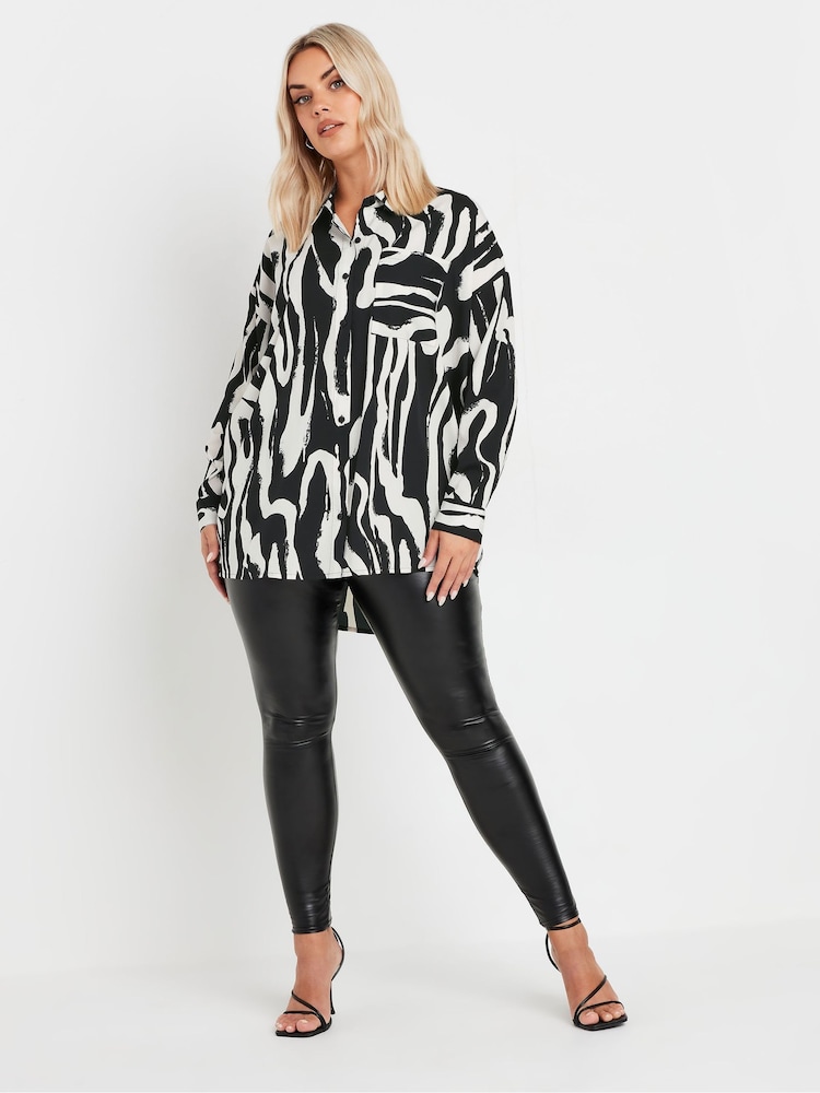 Yours Curve White Oversized Shirt - Image 2 of 5