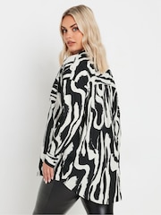 Yours Curve White Oversized Shirt - Image 3 of 5