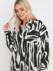 Yours Curve White Oversized Shirt - Image 4 of 5