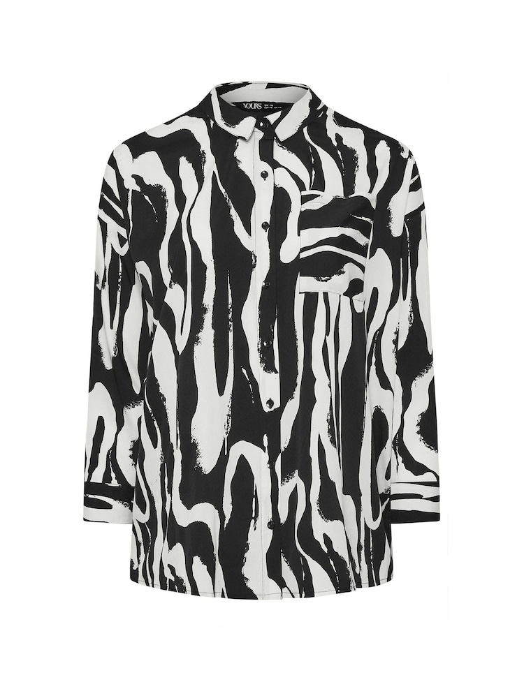 Yours Curve White Oversized Shirt - Image 5 of 5