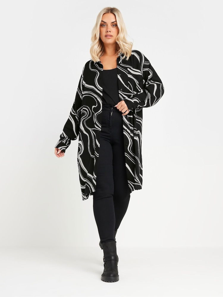 Yours Curve Langärmeliges Shirt (Longline) - Bild 1 von 11