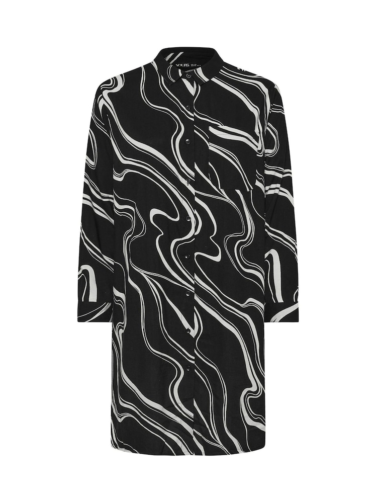 Yours Curve Longline Long Sleeve Shirt - Imagen 11 de 11 Yours Curve Longline Long Sleeve Shirt - Imagen 11 de 11