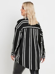 Yours Curve Black Oversized Shirt - Image 3 of 5