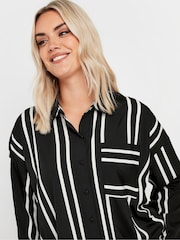 Yours Curve Black Oversized Shirt - Image 4 of 5