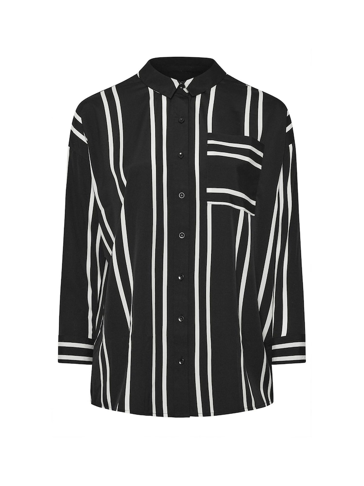 Yours Curve Black Oversized Shirt - Image 5 of 5