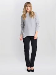 Gina Bacconi Grey Maisie Pearl Jumper - Image 1 of 3