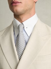 Reiss Contrast S Blue Caldwell Regular-Fit Cotton Pin-Collar Shirt - Image 4 of 8