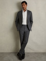 Reiss White Bishopsgate Cotton-Tencel Stretch Shirt - Image 3 of 7
