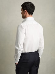 Reiss White Caldwell Regular-Fit Cotton Pin-Collar Shirt - Image 5 of 7