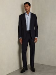 Хлопково-Blend рубашка в полоску Reiss Valdo - Изображение 1 из 6