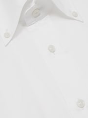 Reiss White Allora Regular-Fit Cotton Button-Down Shirt - Image 6 of 6