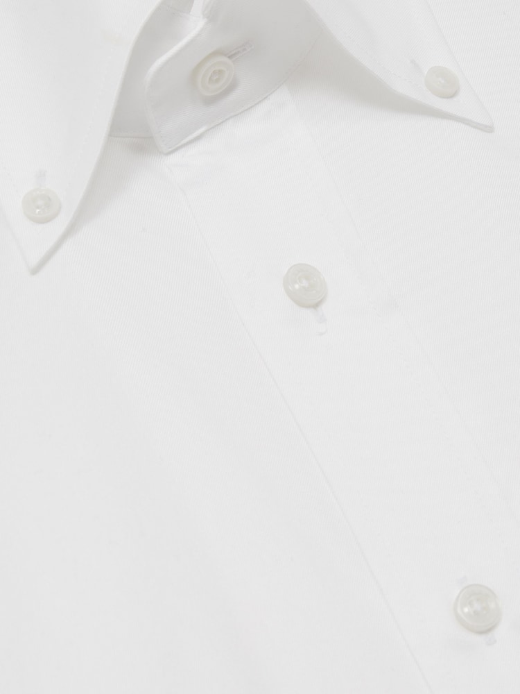 Reiss White Allora Regular-Fit Cotton Button-Down Shirt - Image 6 of 6