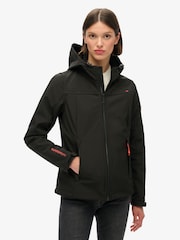 Superdry Black Hooded Classic Trekker Jacket - Image 1 of 6