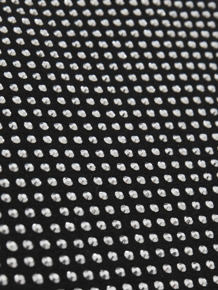 Good American Black Crystal Bodycon Dress - Image 5 of 5