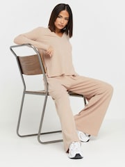 PixieGirl Petite Cream Soft Touch V-Neck Jumper - Image 2 of 3
