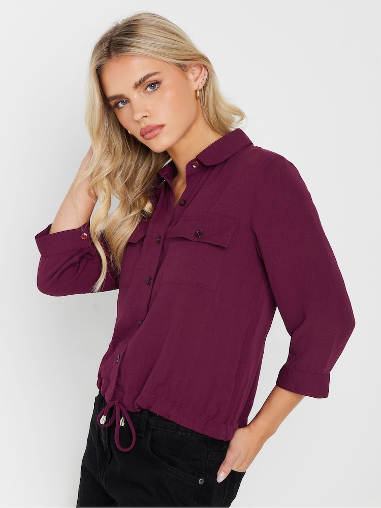 PixieGirl Petite Red Drawcord Shirt - Image 1 of 5