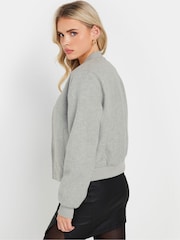 PixieGirl Petite Grey Bomber Jacket - Image 2 of 5
