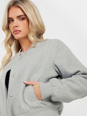 PixieGirl Petite Grey Bomber Jacket - Image 3 of 5