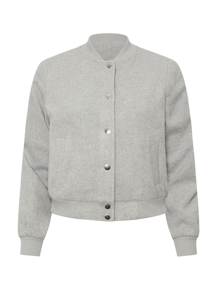 PixieGirl Petite Grey Bomber Jacket - Image 5 of 5