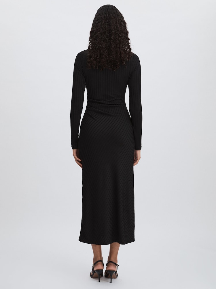 Buy Good American Black Good American Rib-Knit Midi Dress from Next USA Buy Good American Black Good American Rib-Knit Midi Dress from Next USA