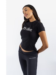 Juicy Couture Black Mon Amour Fitted T-Shirt - Image 3 of 4