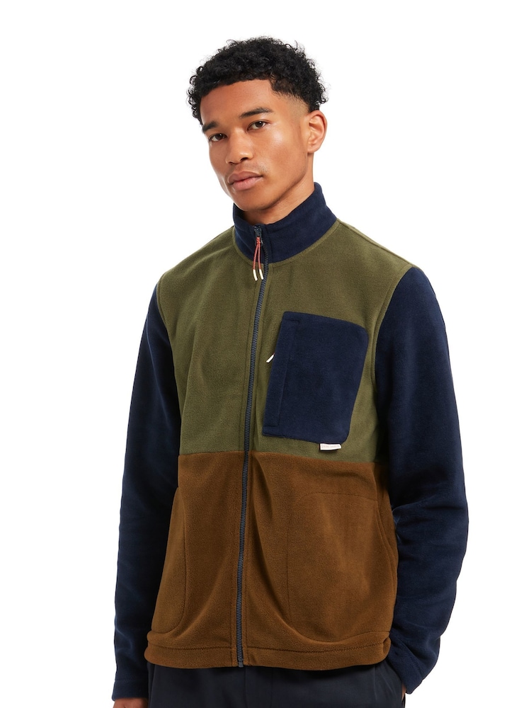 Sealskinz Green Taverham Colour Blocked Full Zip Fleece - Image 1 of 6 Sealskinz Green Taverham Colour Blocked Full Zip Fleece - Image 1 of 6