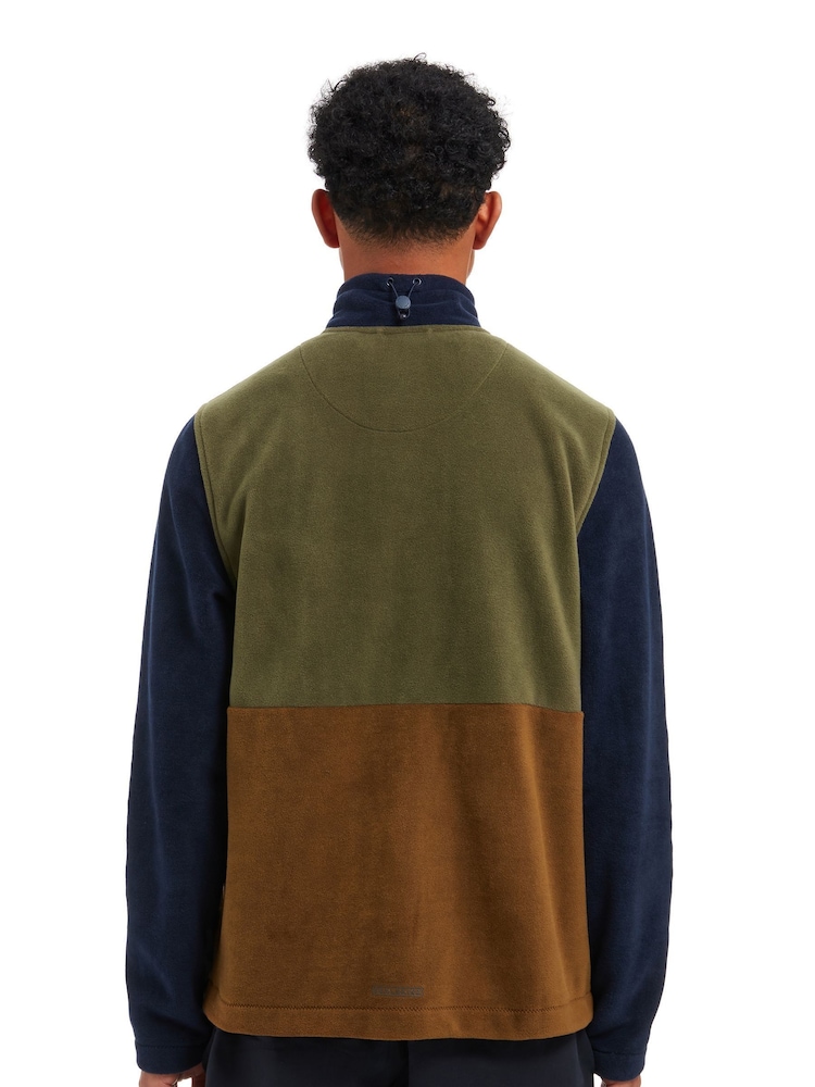 Sealskinz Green Taverham Colour Blocked Full Zip Fleece - Image 2 of 6 Sealskinz Green Taverham Colour Blocked Full Zip Fleece - Image 2 of 6